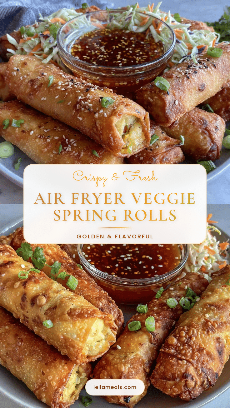 air fryer veggie spring rolls recipe