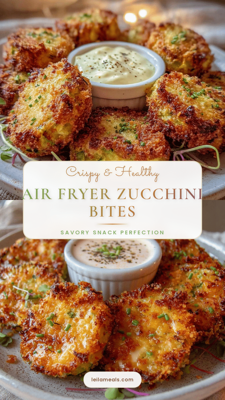 air fryer zucchini bites recipe