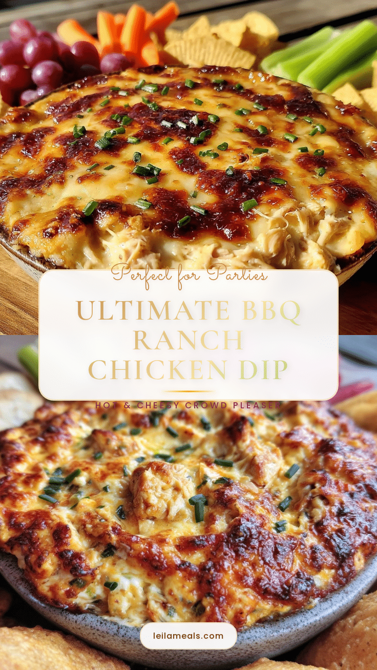 BBQ Ranch Chicken Dip recipe