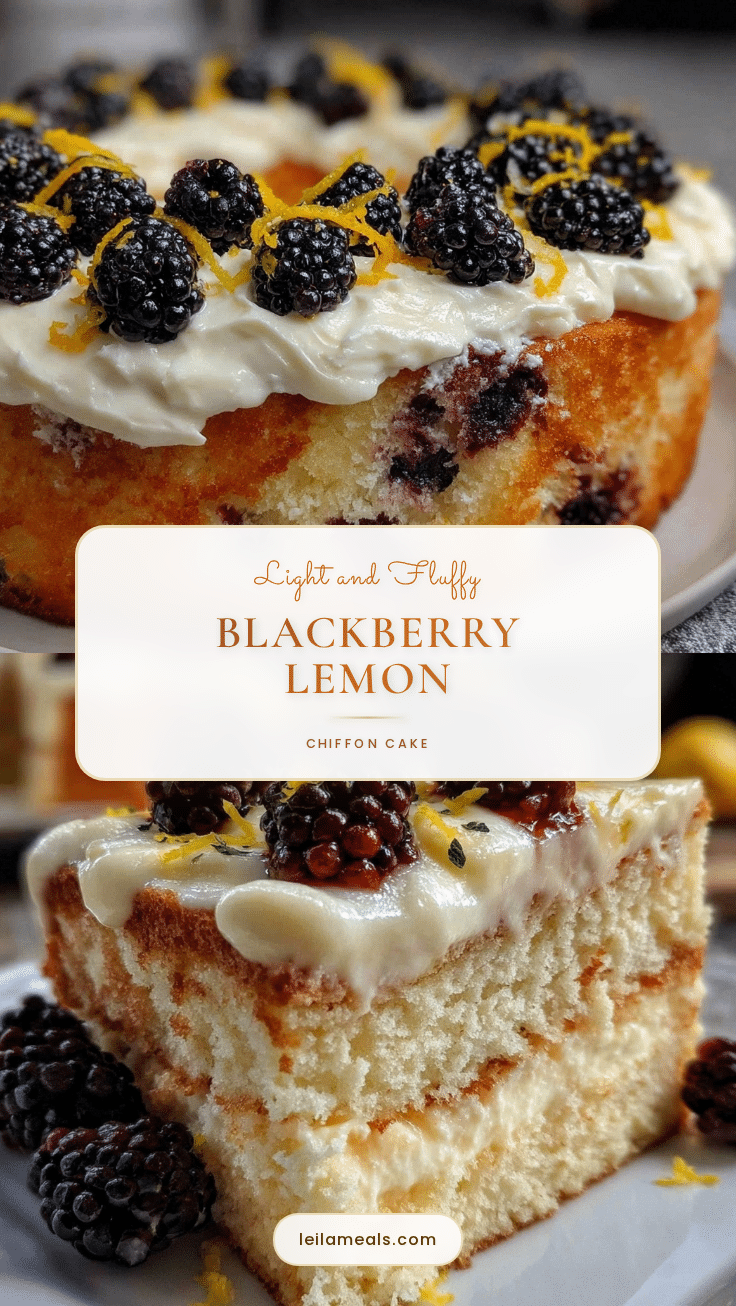 blackberry lemon chiffon cake recipe