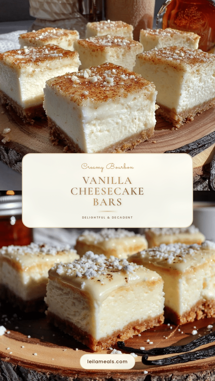 bourbon vanilla cheesecake bars recipe
