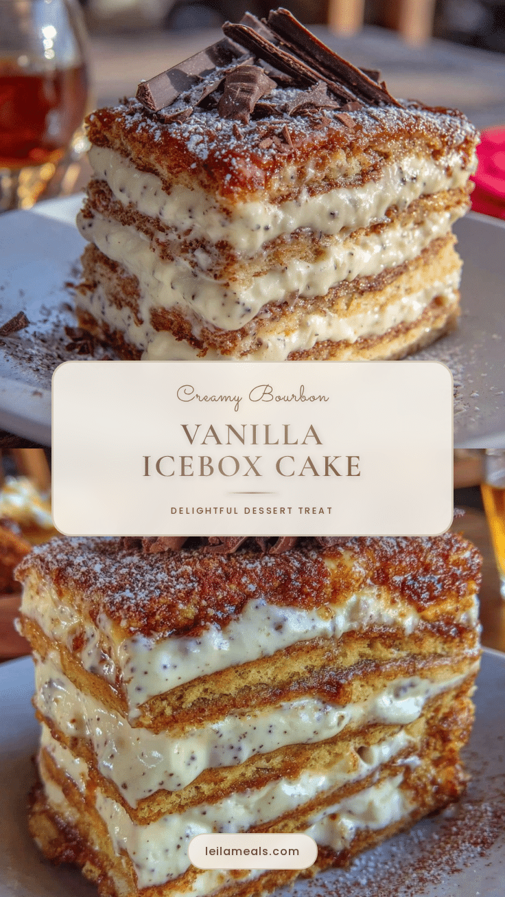 bourbon vanilla icebox cake recipe