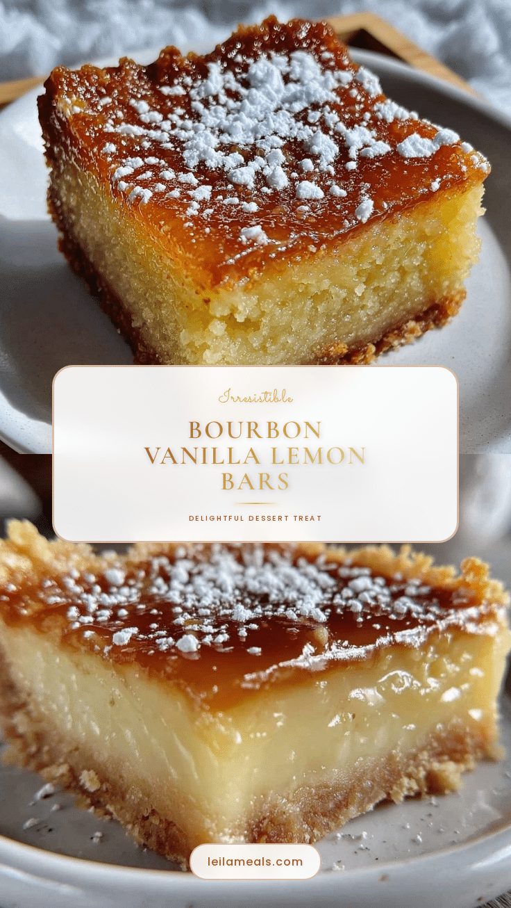 bourbon vanilla lemon bars recipe