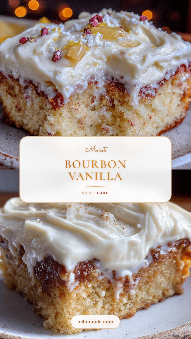 bourbon vanilla sheet cake recipe