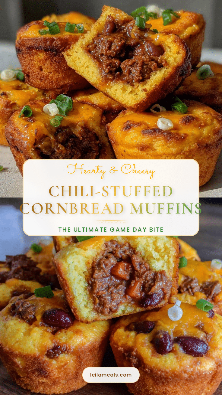 chili-stuffed cornbread muffins recipe