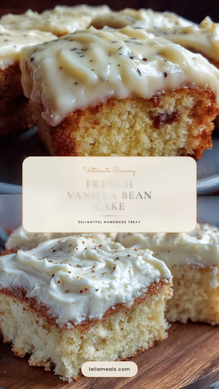 creamy french vanilla bean sheet cake recipe