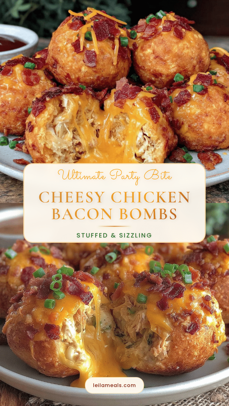 Crispy Cheesy Chicken Bacon Bombs recipe