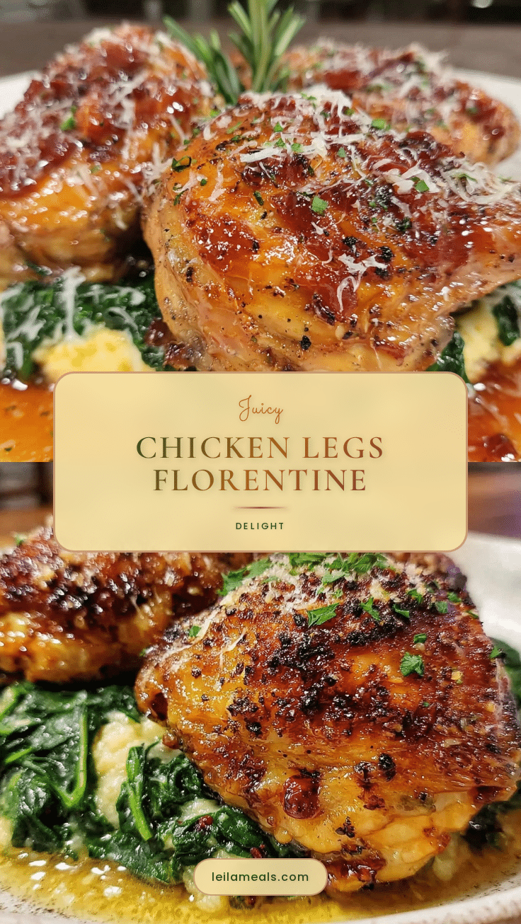 crispy chicken whole legs florentine recipe
