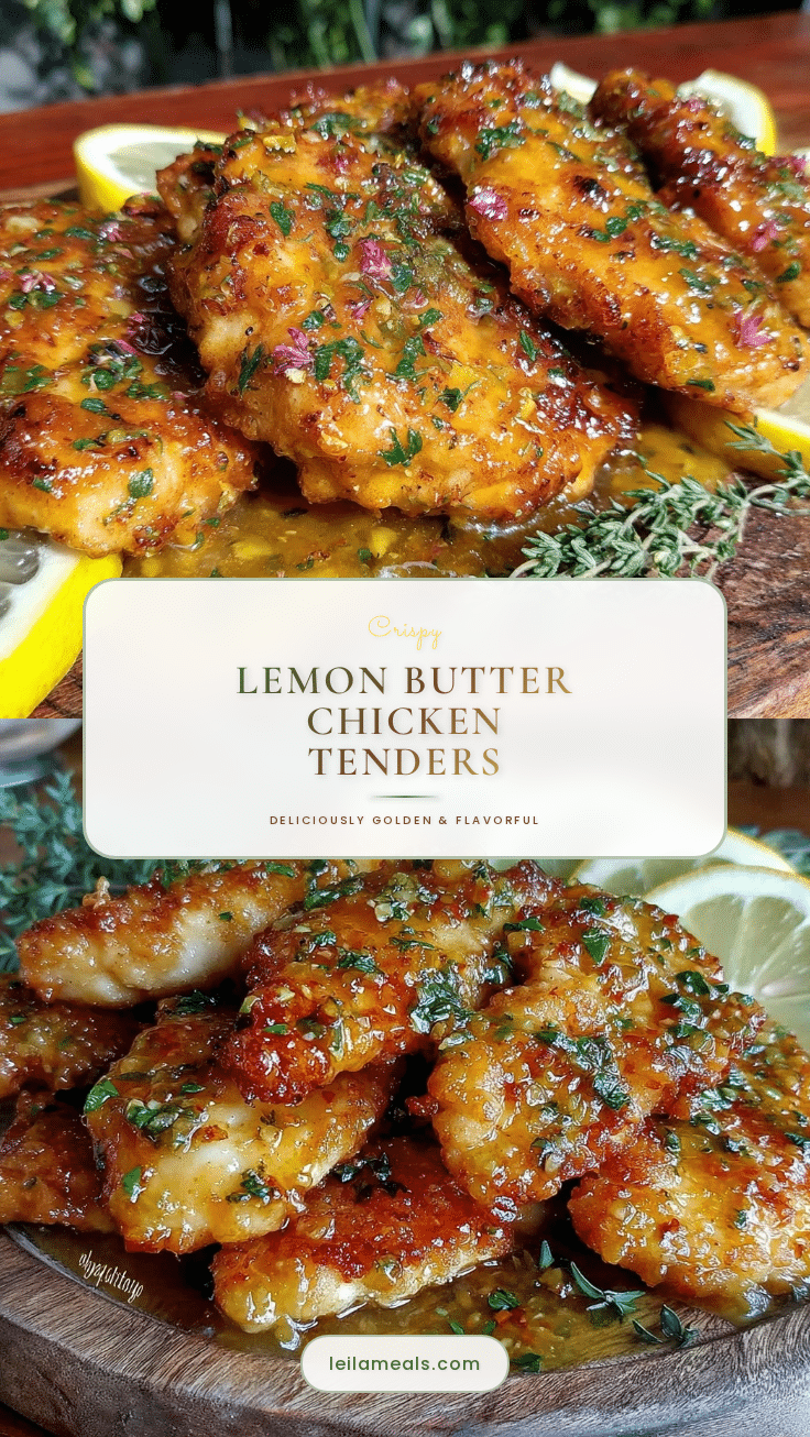 crispy lemon butter chicken tenders recipe
