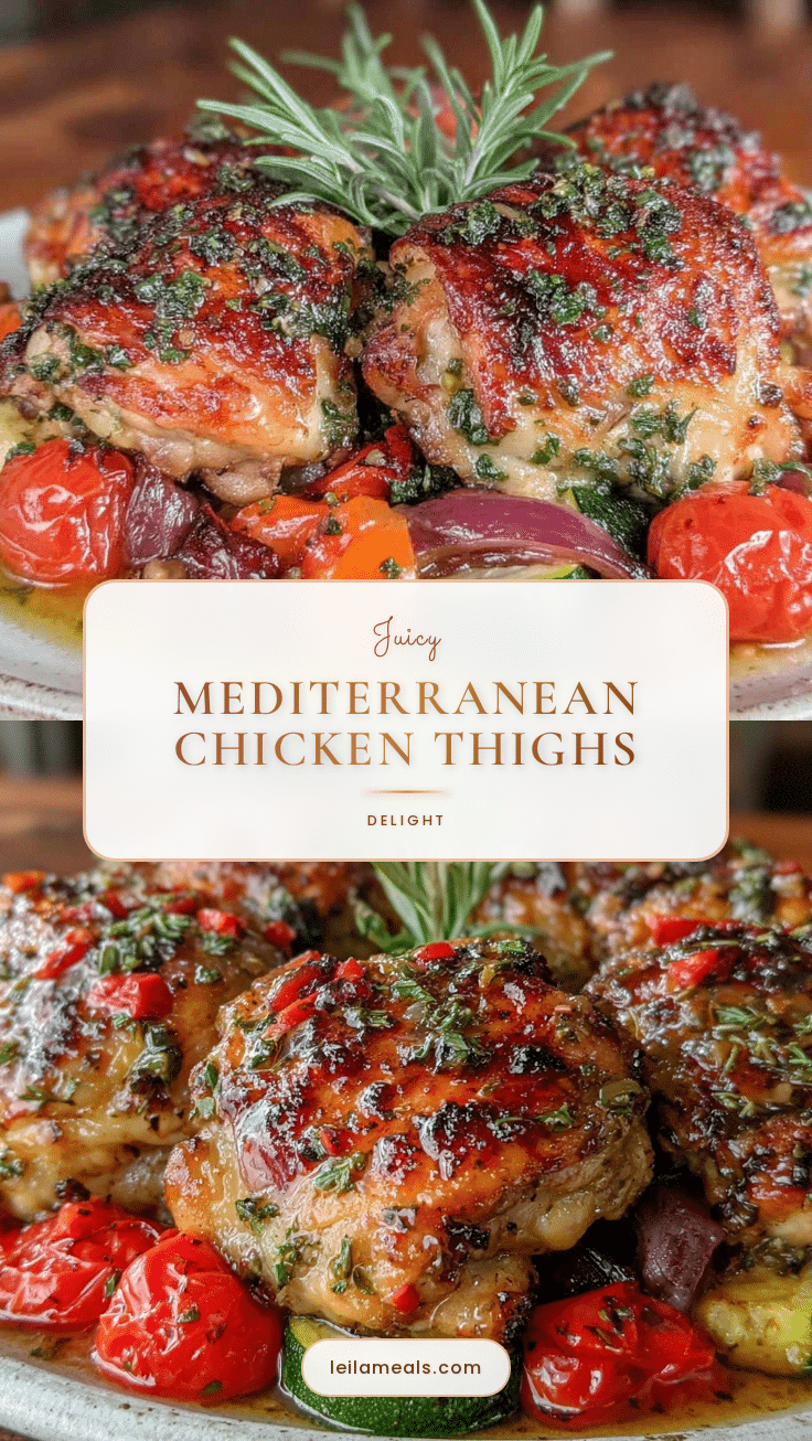 crispy Mediterranean chicken thighs recipe