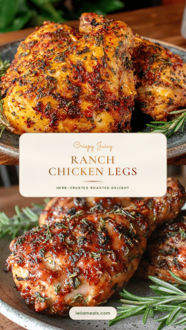 crispy ranch chicken whole legs recipe