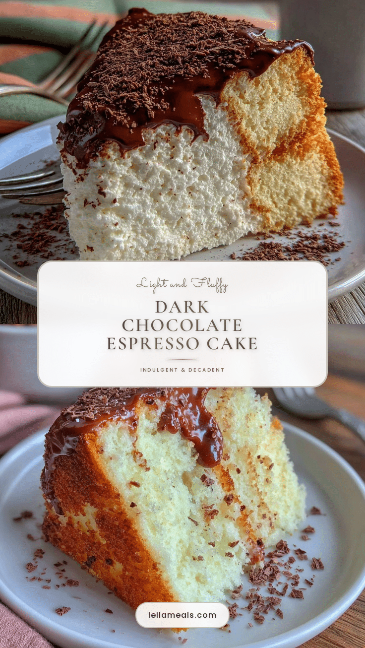 dark chocolate espresso angel food cake recipe