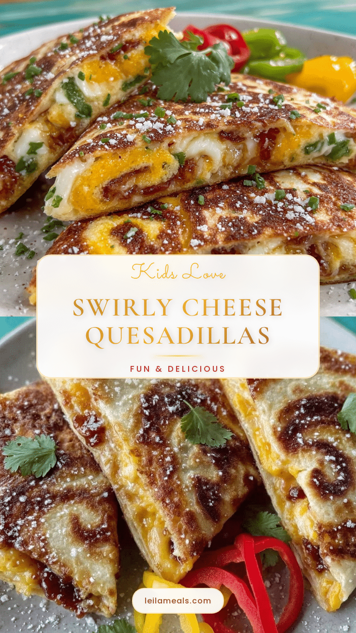 Dr. Seuss Swirly Cheese Quesadillas recipe
