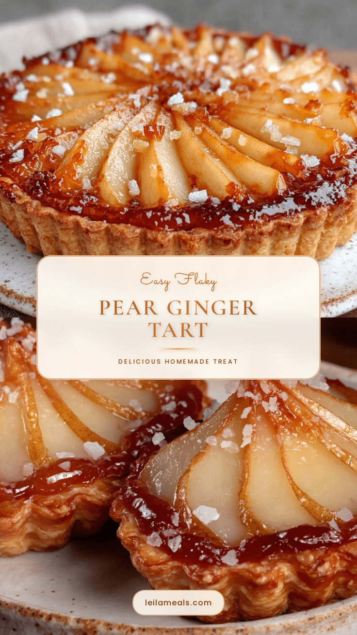 Easy Flaky Pear Ginger Tart recipe