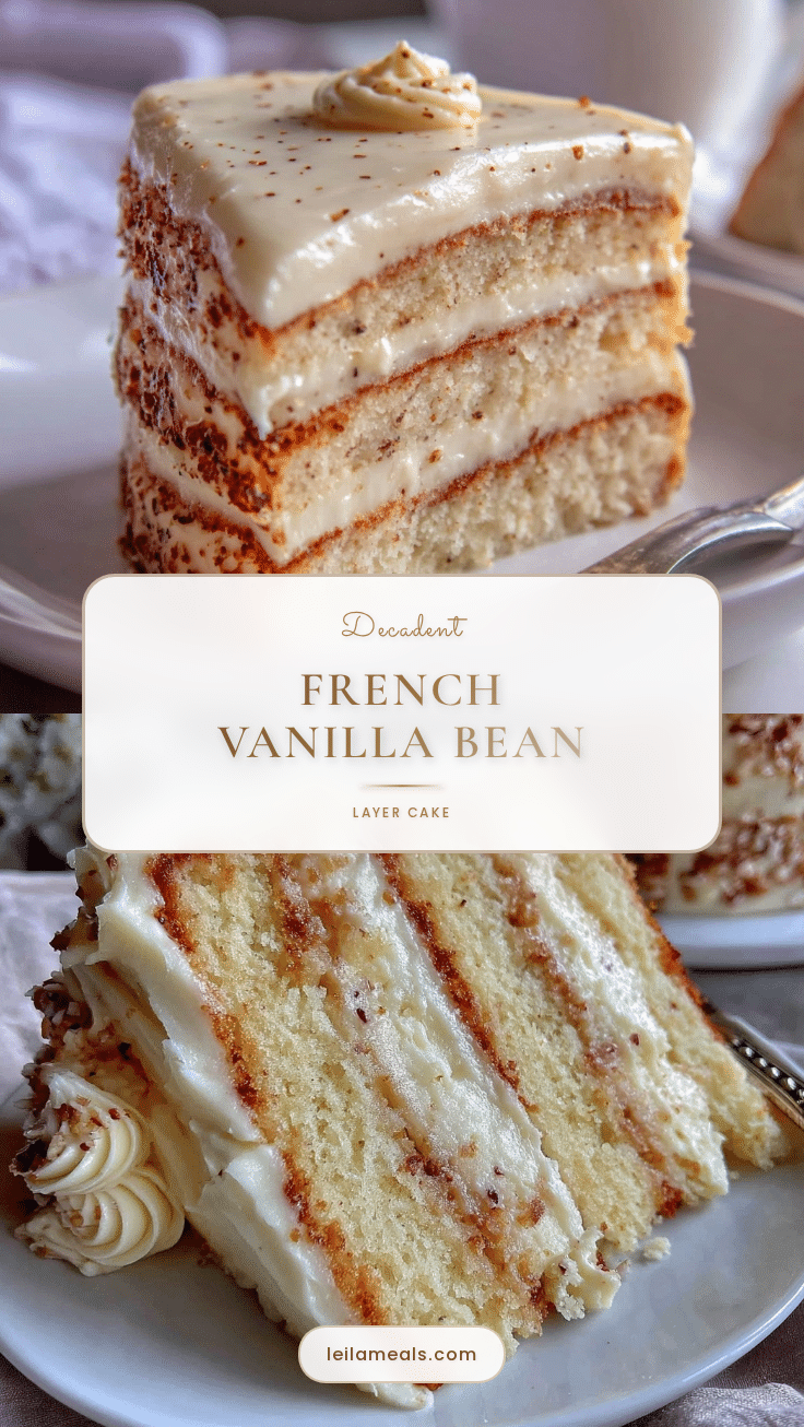 French vanilla bean layer cake recipe