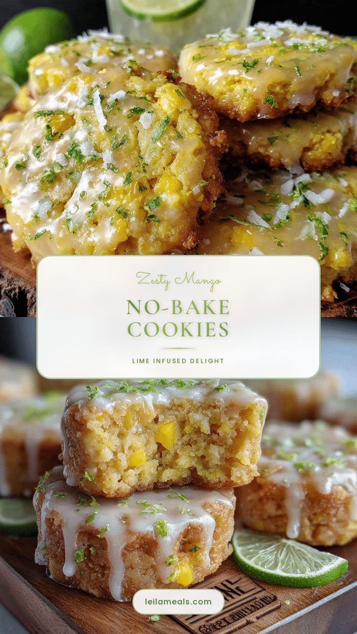 fresh mango lime no-bake cookies recipe