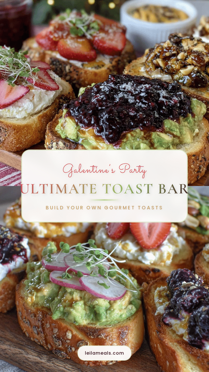 Galentine’s toast bar recipe
