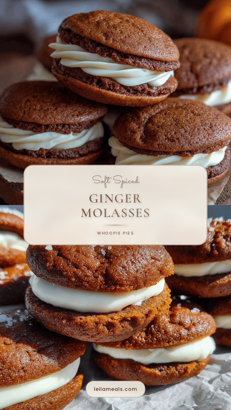 ginger molasses whoopie pies recipe