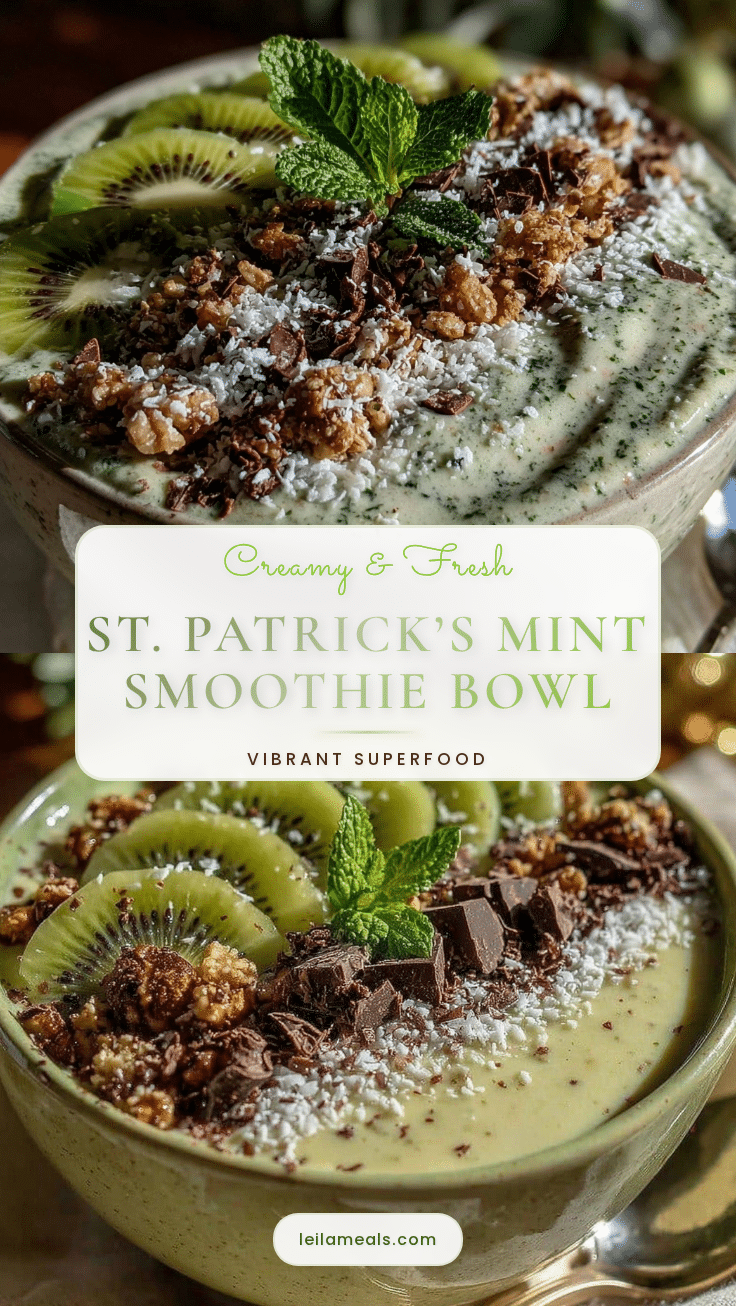 green mint smoothie bowl recipe
