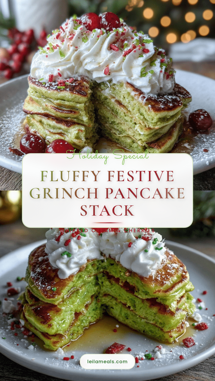 Grinch pancakes recipe
