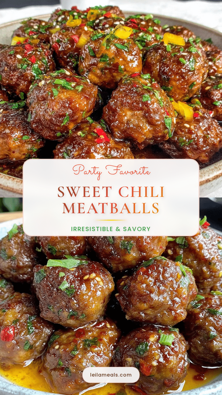Healthy Sweet Chili Meatballs recipe