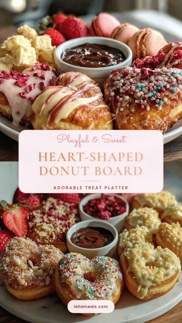 heart shaped donut board recipe