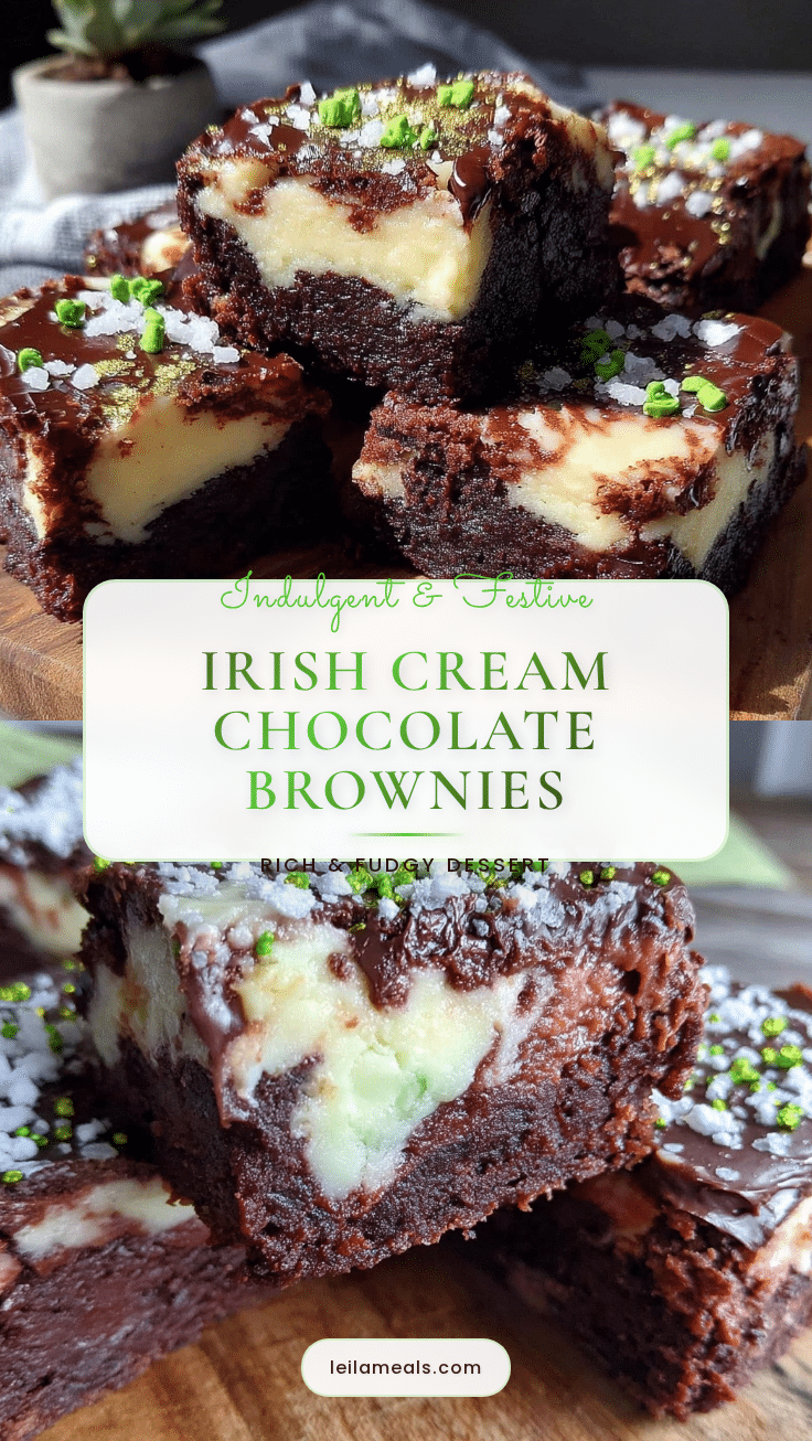 Irish Cream Chocolate Brownies recipe