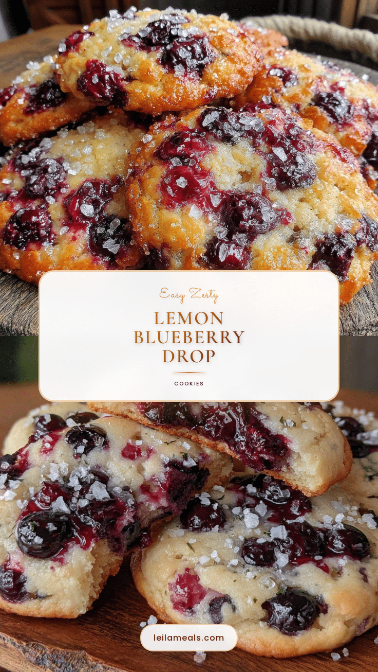 lemon blueberry drop cookies recipe