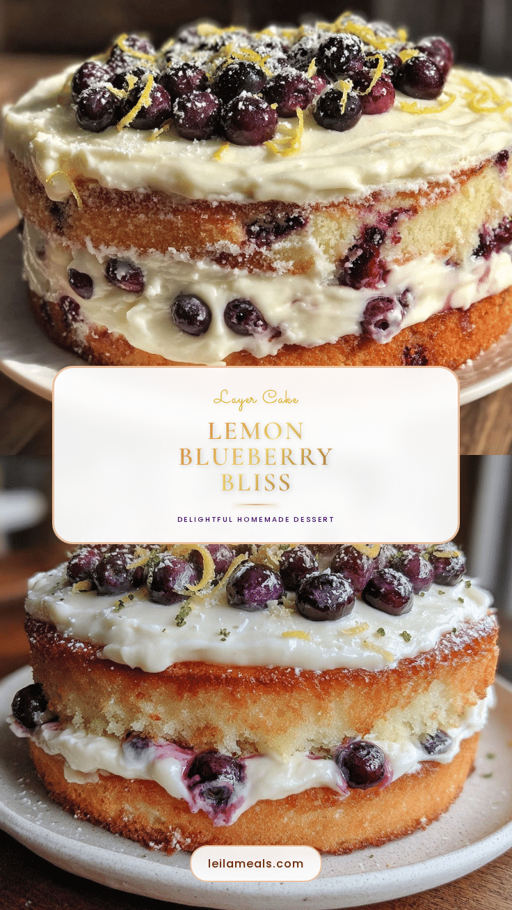 lemon blueberry layer cake recipe