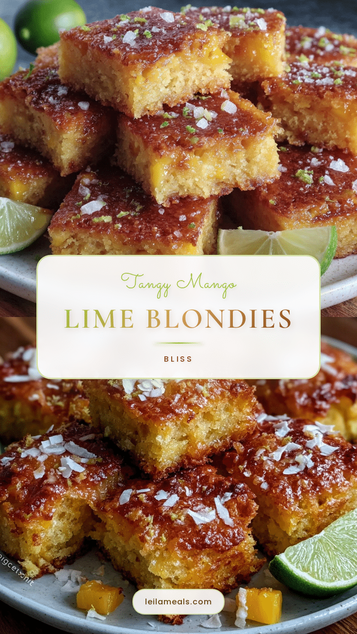 mango lime blondies recipe