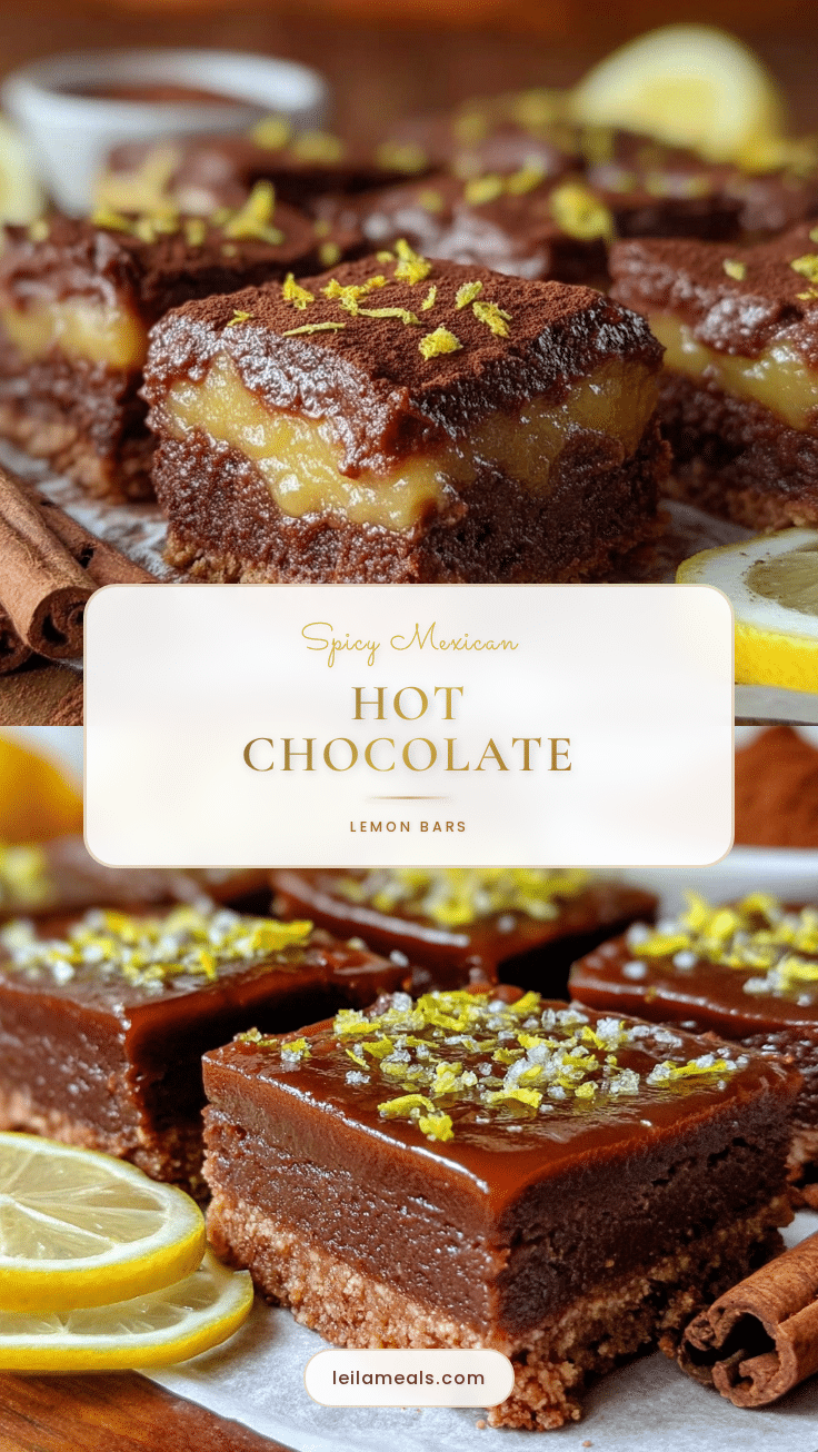 Mexican Hot Chocolate Lemon Bars recipe