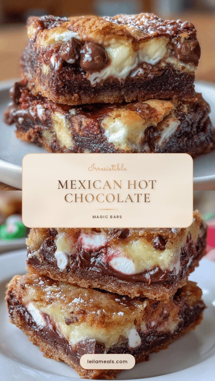 Mexican Hot Chocolate Magic Bars recipe