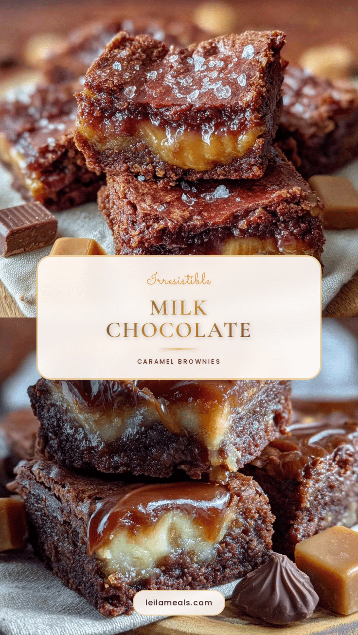 milk chocolate caramel brownies recipe