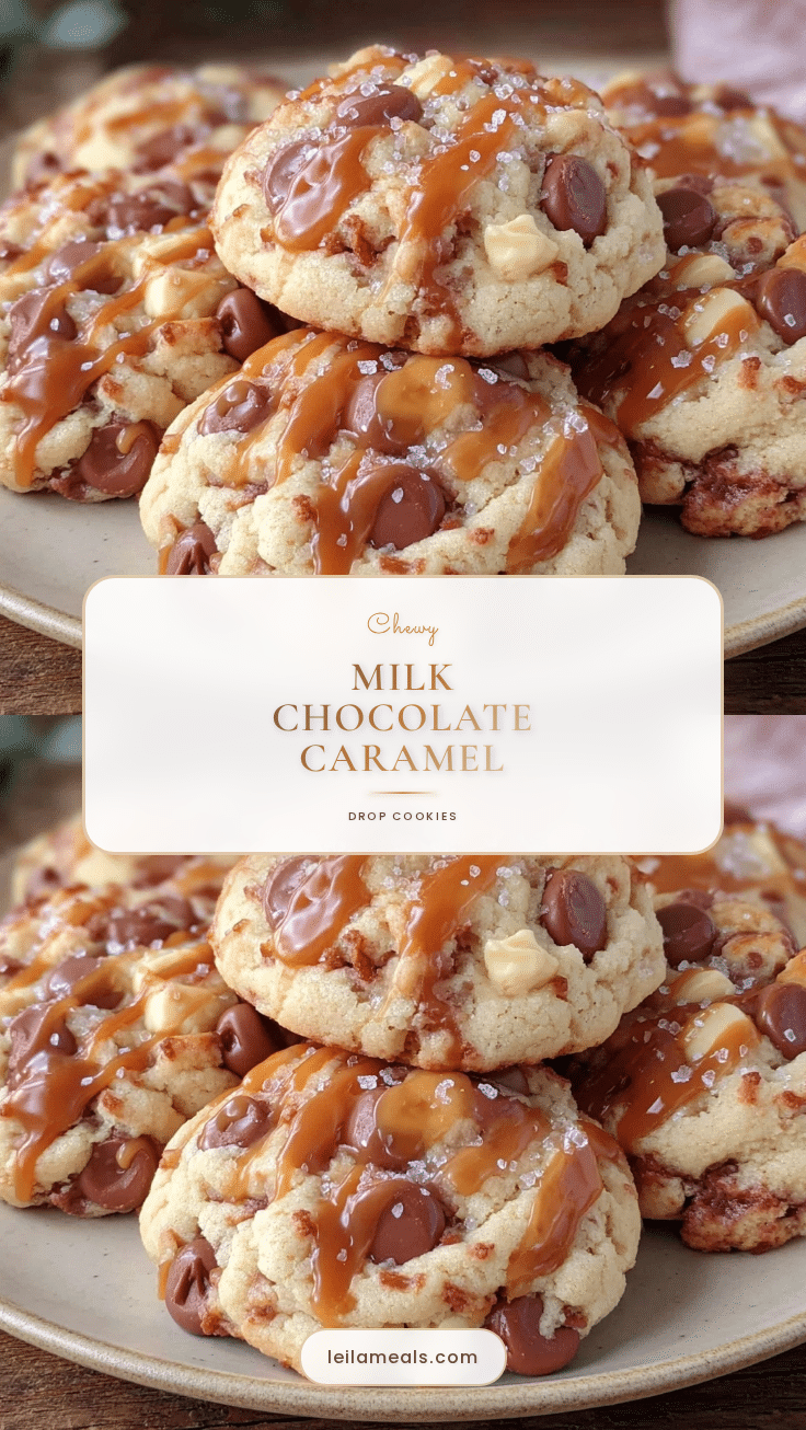 milk chocolate caramel drop cookies recipe