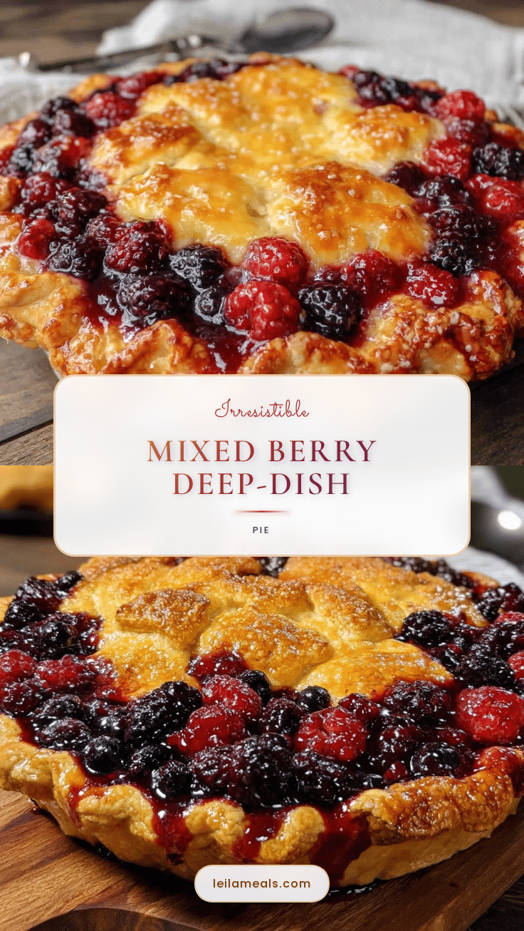 mixed berry deep-dish pie recipe