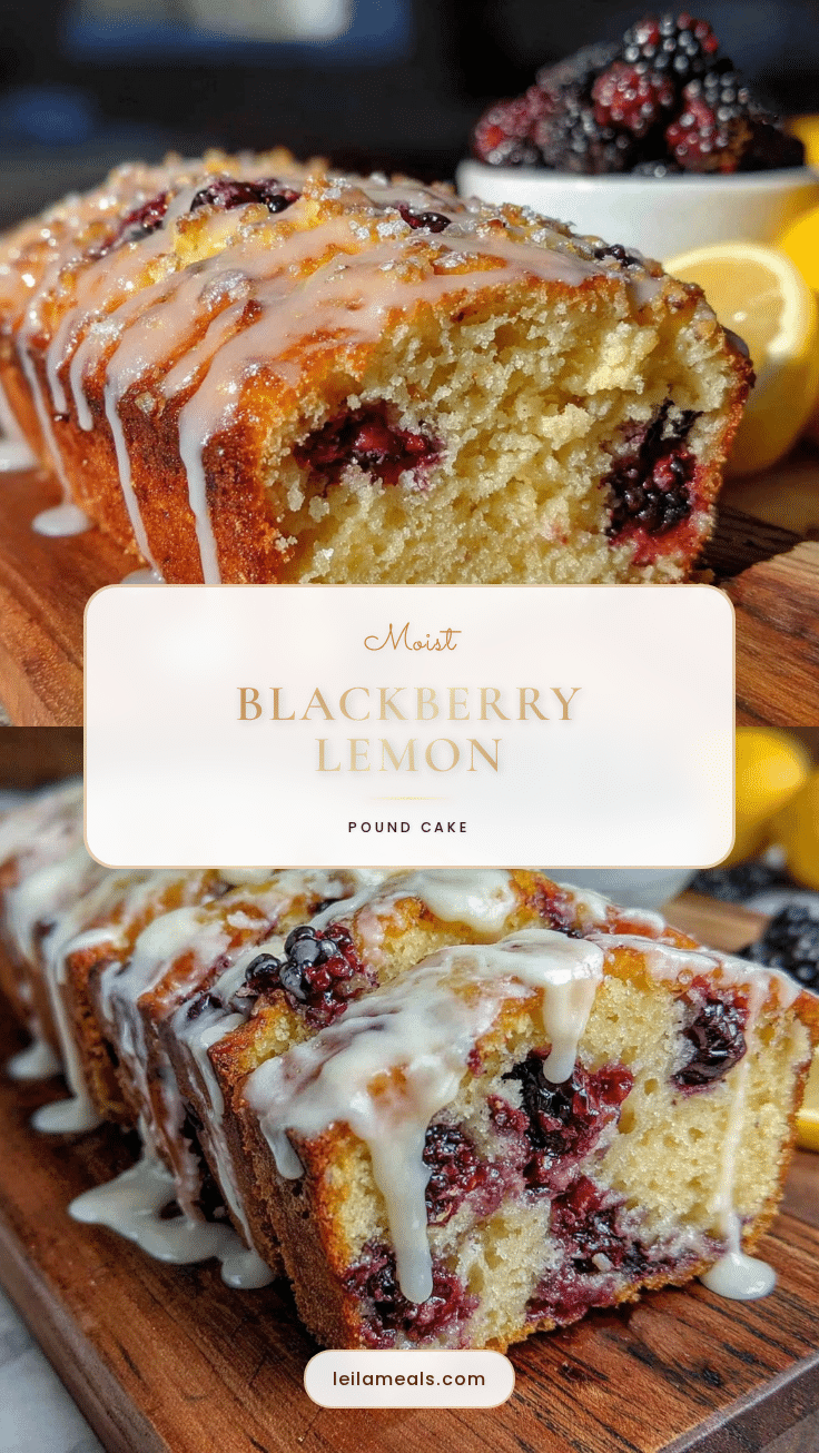 moist blackberry lemon pound cake recipe