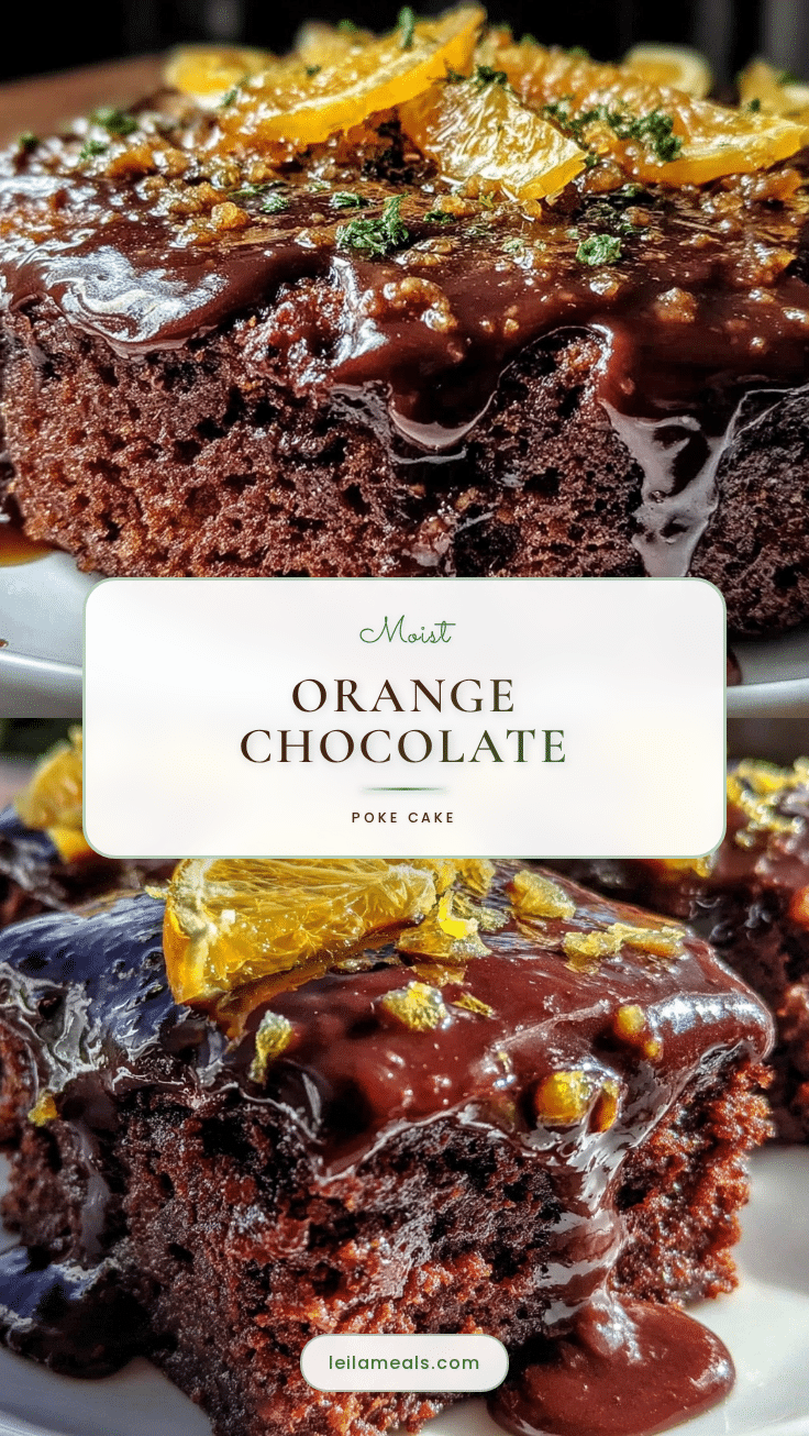 orange chocolate poke cake recipe
