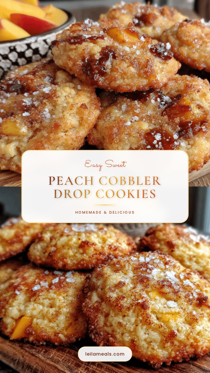 peach cobbler drop cookies recipe