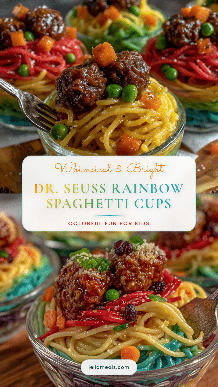 rainbow spaghetti cups recipe