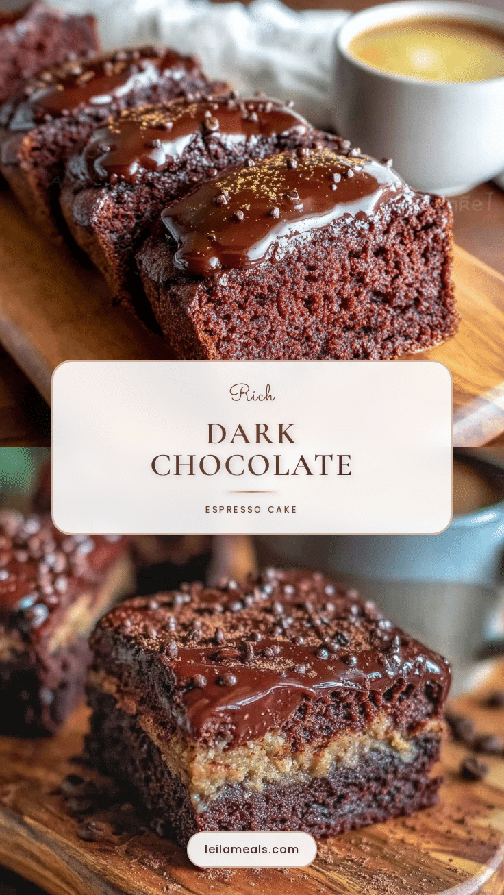 rich dark chocolate espresso coffee cake recipe