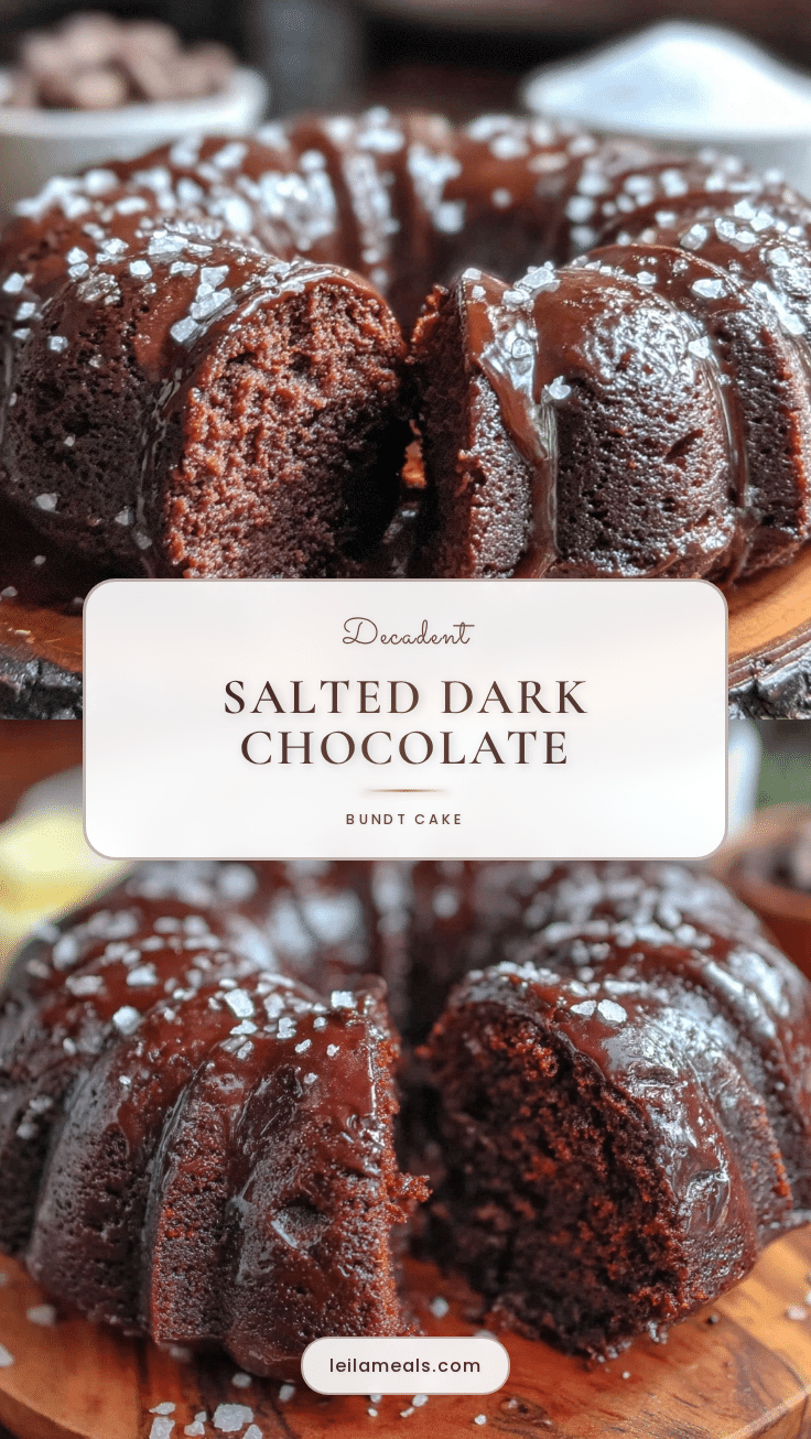 salted dark chocolate bundt cake recipe