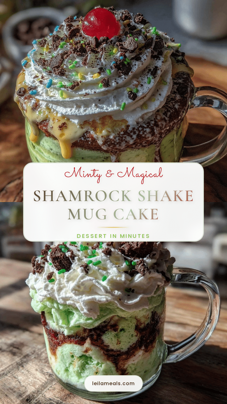Shamrock Shake Mug Cake recipe