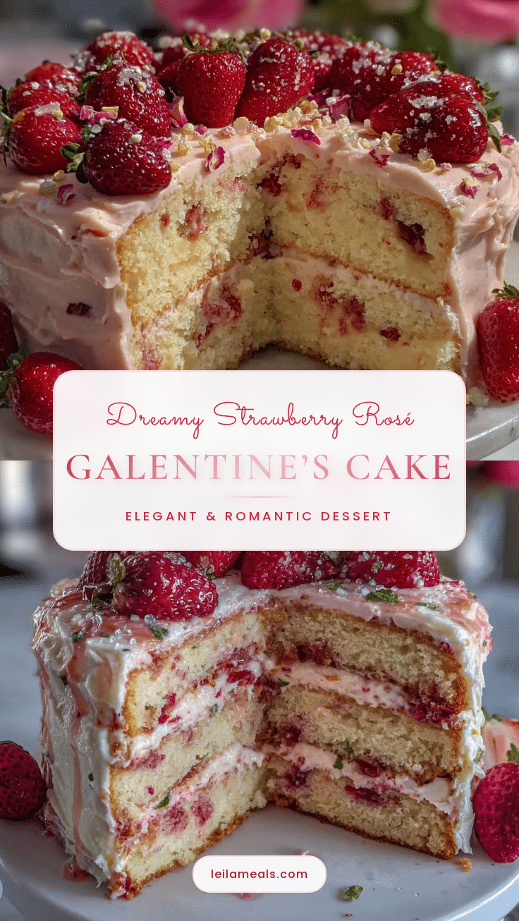 Strawberry Rosé Cake recipe