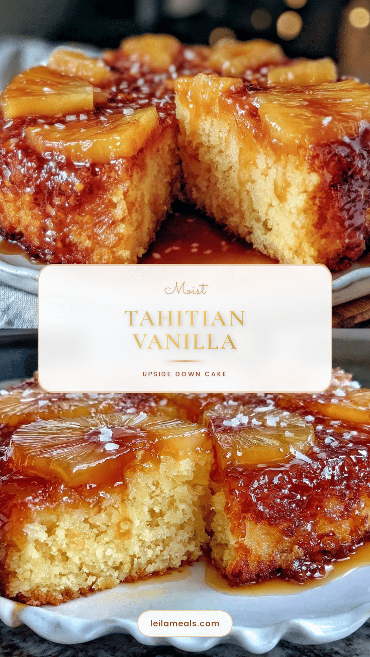 Tahitian Vanilla Upside Down Cake recipe