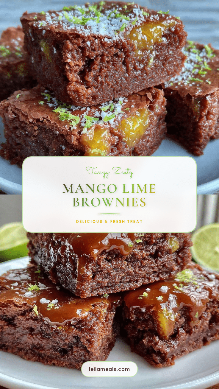 tangy mango lime brownies recipe