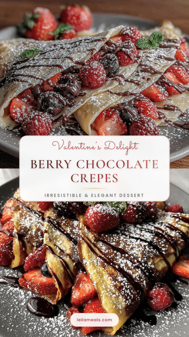 Valentine’s Berry Chocolate Crepes recipe