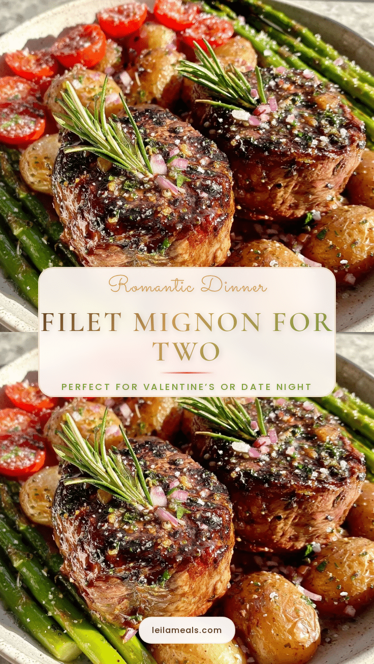 Valentine’s Filet Mignon Dinner for Two recipe