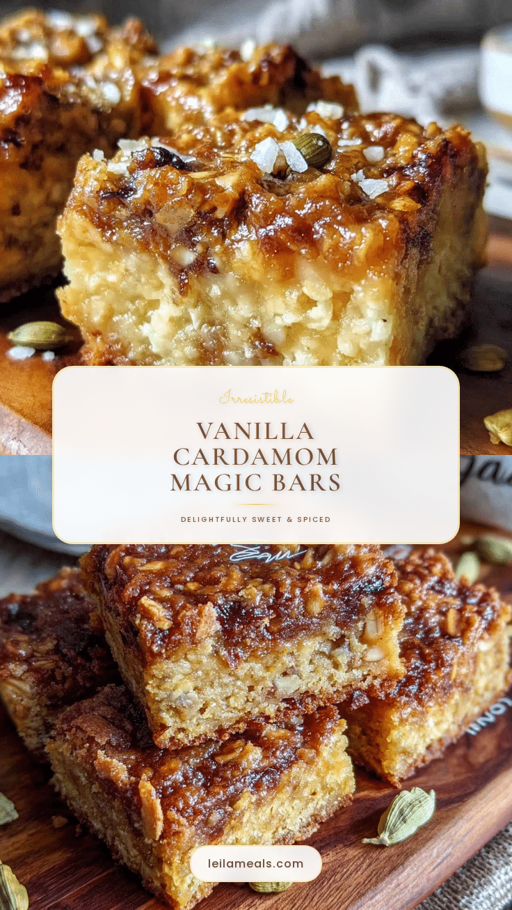 Vanilla Cardamom Magic Bars recipe