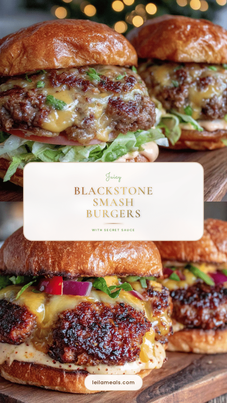 Blackstone Smash Burgers recipe