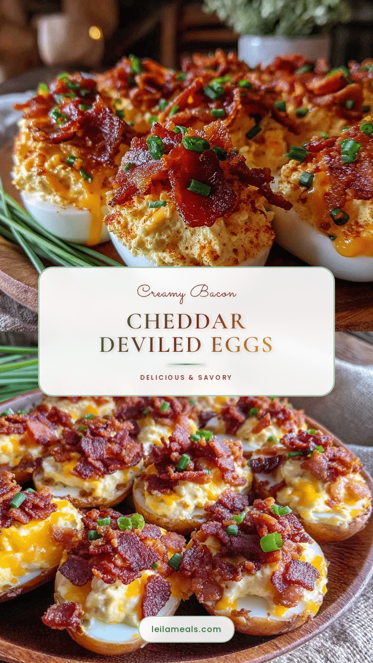 creamy bacon cheddar deviled eggs recipe
